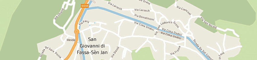 Mappa della impresa pitton flavio dino e pezze' maria maddalena snc a POZZA DI FASSA