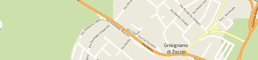 Mappa della impresa molino benedetti e (srl) a GRISIGNANO DI ZOCCO