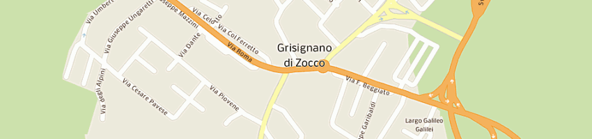 Mappa della impresa friuli venezia giulia assicurazioni - la carnica spa a GRISIGNANO DI ZOCCO