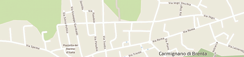 Mappa della impresa jackie'o snc di contarin luciano e c a PADOVA
