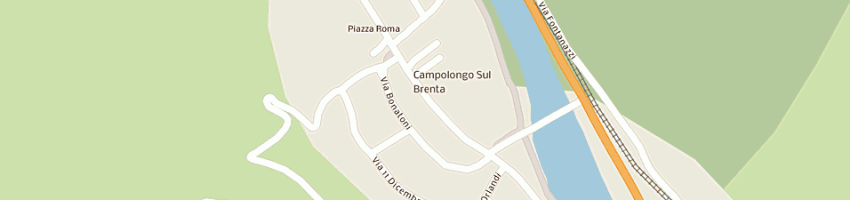 Mappa della impresa vialetto diego a CAMPOLONGO SUL BRENTA
