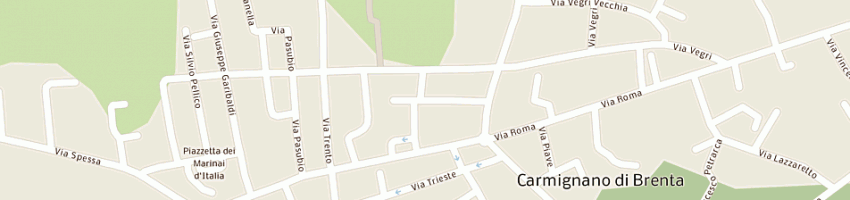 Mappa della impresa ec 1994 srl a CARMIGNANO DI BRENTA