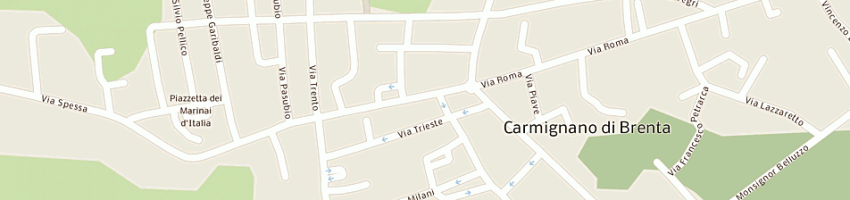 Mappa della impresa zorzi giovanni piergiorgio a CARMIGNANO DI BRENTA
