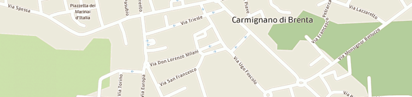 Mappa della impresa reporting sas di davini francesca a CARMIGNANO DI BRENTA