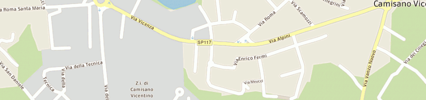 Mappa della impresa milano antonio a CAMISANO VICENTINO