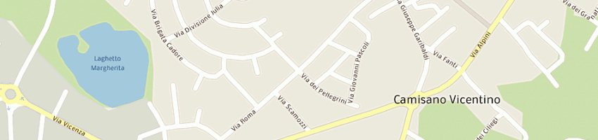 Mappa della impresa la superette snc di valente silvano e c a CAMISANO VICENTINO