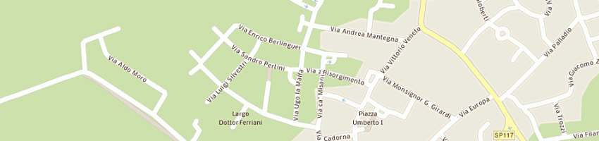 Mappa della impresa studi medici riuniti san nicolo a CAMISANO VICENTINO