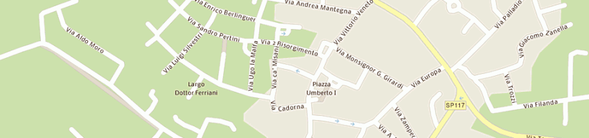 Mappa della impresa viaggi e vacanze la via del sole di costantini roberta a CAMISANO VICENTINO