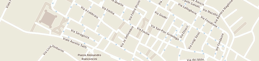 Mappa della impresa bigiotteria l'incontro di cicchiello a IMOLA