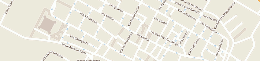 Mappa della impresa sabbatani serafino di mondini adriano e c(sas) a IMOLA
