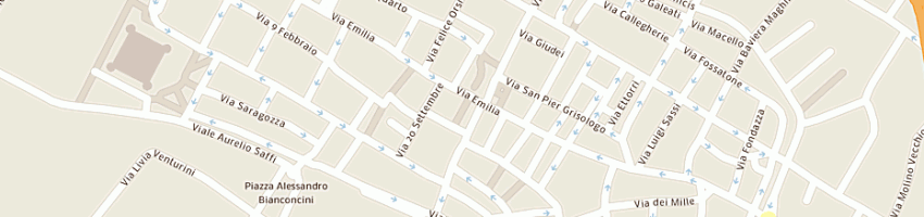 Mappa della impresa circolo filatelico numismatico guido piani a IMOLA