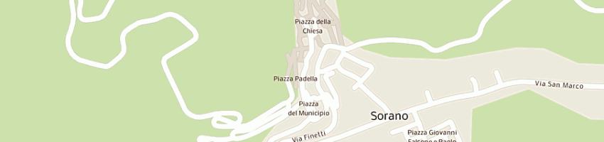 Mappa della impresa arte del legno di michele mei a SORANO
