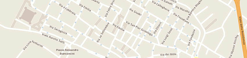 Mappa della impresa studio legale lippi bruni avv luca a IMOLA