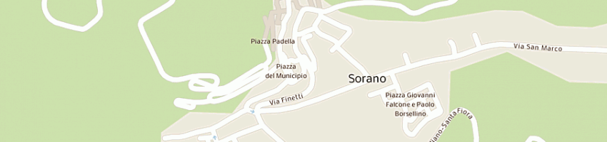Mappa della impresa cantina del viandante di damiani paolo a SORANO