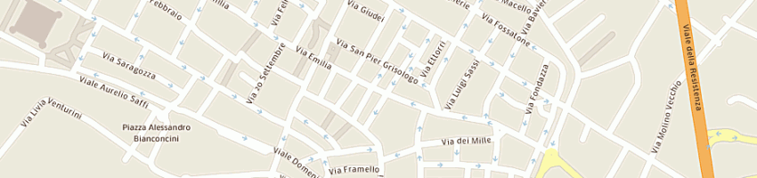 Mappa della impresa cartoleria libreria le janas di silvia sotgiu a IMOLA