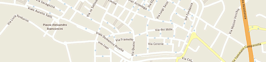 Mappa della impresa erboristeria drzambrini a IMOLA