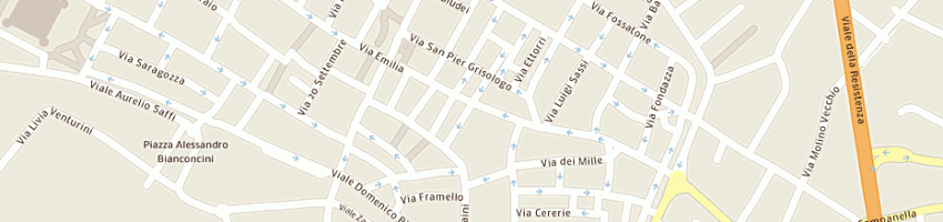 Mappa della impresa carla abbigliamento a IMOLA