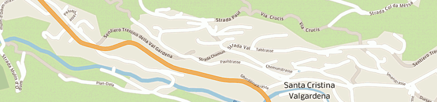 Mappa della impresa parrocchia a SANTA CRISTINA VALGARDENA