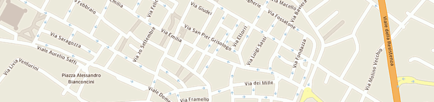 Mappa della impresa istituto del nastro azzurro - federazione di bologna a BOLOGNA