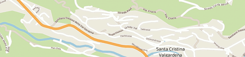 Mappa della impresa mutschlechner hans peter a SANTA CRISTINA VALGARDENA