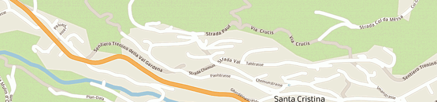 Mappa della impresa runggaldier angelo a SANTA CRISTINA VALGARDENA