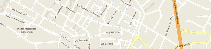 Mappa della impresa margherita di miramari morena a IMOLA