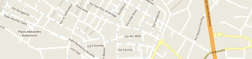 Mappa della impresa studio legale associato caliendo dall'ara pirazzoli a IMOLA