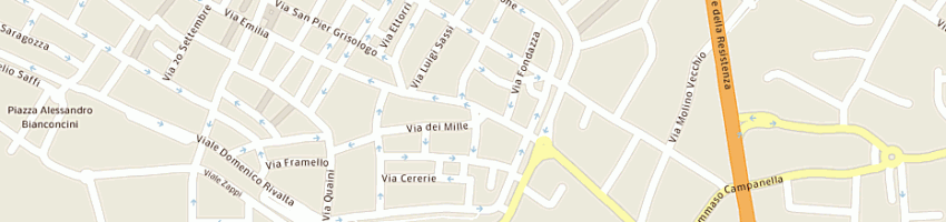Mappa della impresa caffe' dei servi di loreti andrea e c sas a IMOLA