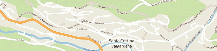 Mappa della impresa senoner karl a SANTA CRISTINA VALGARDENA