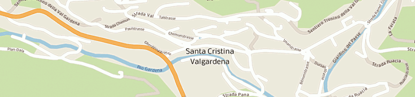 Mappa della impresa prucker roberto paolo a SANTA CRISTINA VALGARDENA