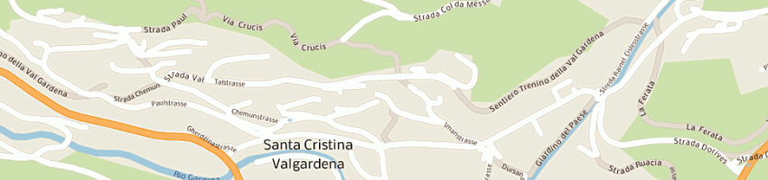 Mappa della impresa perathoner otto a SANTA CRISTINA VALGARDENA