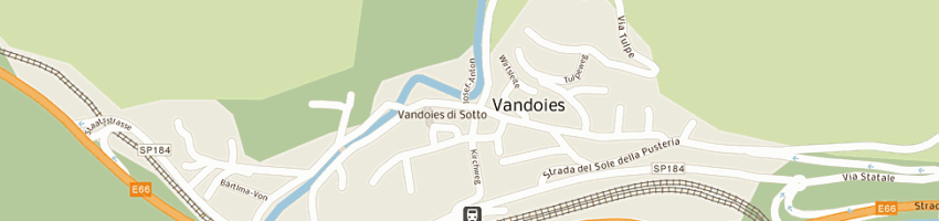Mappa della impresa albergo rose a VANDOIES
