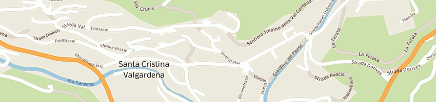 Mappa della impresa prando daniela a SANTA CRISTINA VALGARDENA