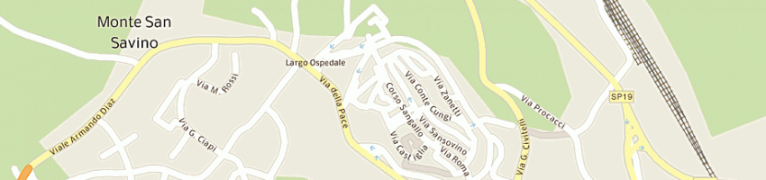 Mappa della impresa sansovino caffe' sas di fbrutti e c a MONTE SAN SAVINO