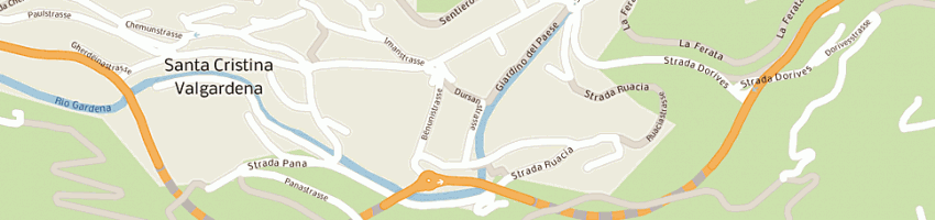 Mappa della impresa scuola di sci a SANTA CRISTINA VALGARDENA