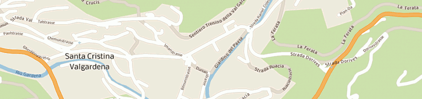Mappa della impresa runggaldier ruth a SANTA CRISTINA VALGARDENA