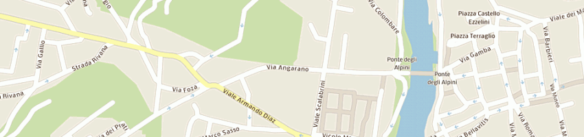 Mappa della impresa poste italiane a BASSANO DEL GRAPPA