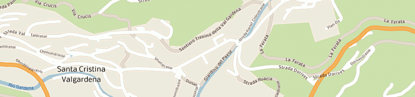 Mappa della impresa scuola sci e snowboard cir a SANTA CRISTINA VALGARDENA