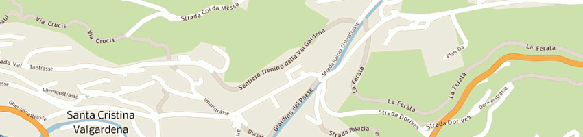 Mappa della impresa scuola di alpinismo catores val gardena a SANTA CRISTINA VALGARDENA