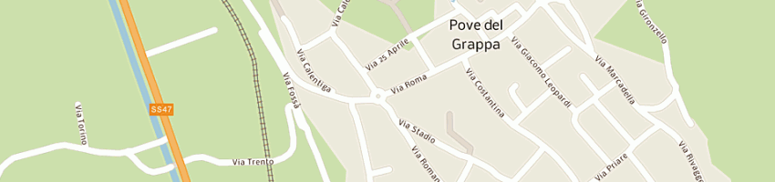 Mappa della impresa banca antonveneta spa a POVE DEL GRAPPA