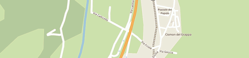 Mappa della impresa torresan giacomo e c (snc) a CISMON DEL GRAPPA