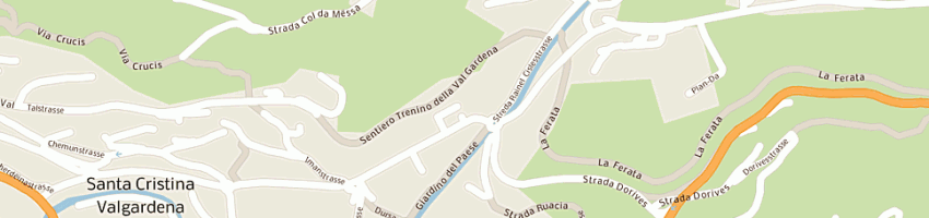 Mappa della impresa fisi scuola sci a SANTA CRISTINA VALGARDENA