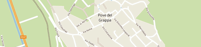 Mappa della impresa gruppo ferena sas di scattolin andrea e c a POVE DEL GRAPPA