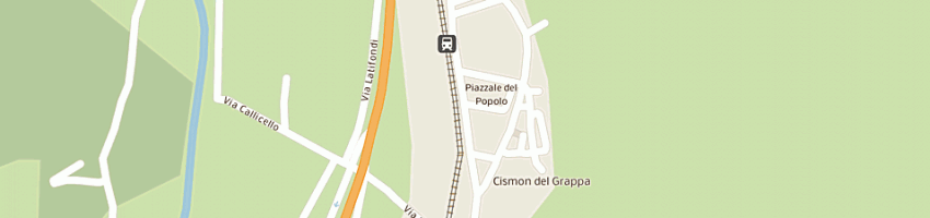 Mappa della impresa albergo alla posta a CISMON DEL GRAPPA