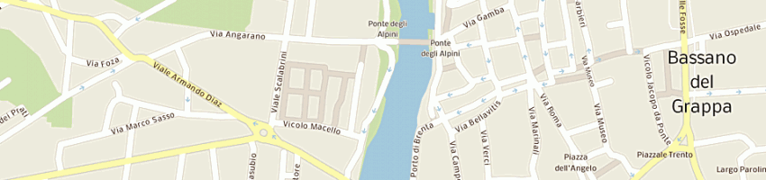 Mappa della impresa unione ciclistica 2000 a BASSANO DEL GRAPPA