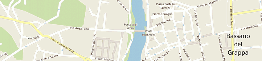 Mappa della impresa dischiponte a BASSANO DEL GRAPPA