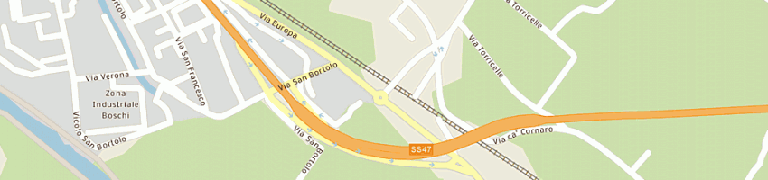 Mappa della impresa autofficina tosin sergio a POVE DEL GRAPPA