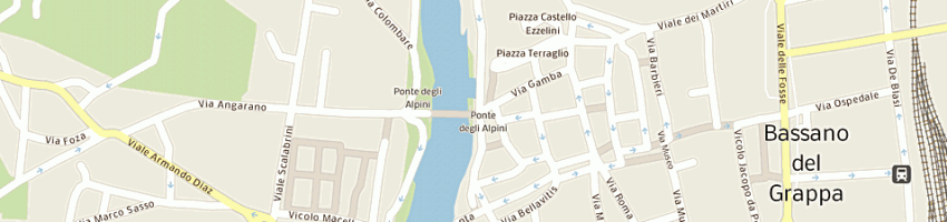 Mappa della impresa le ceramiche sas di zanardello matteo a BASSANO DEL GRAPPA