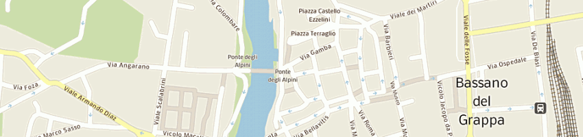 Mappa della impresa menegon giovanni e federica snc a BASSANO DEL GRAPPA
