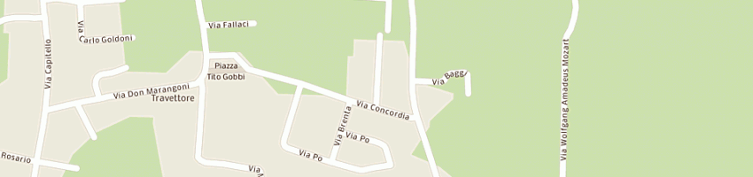 Mappa della impresa caba 3 sas di caon gino e c a ROSA 